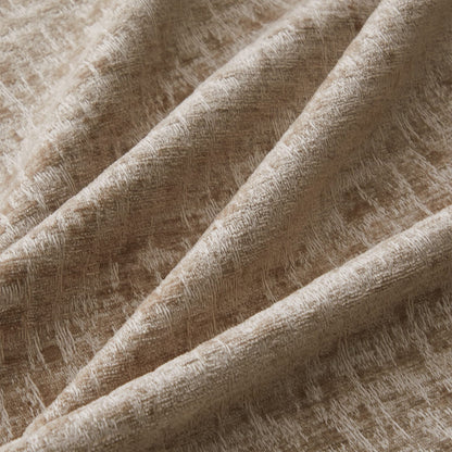 Light Coffee Chenille Ottoman - 38.98" L Storage Accent Piece