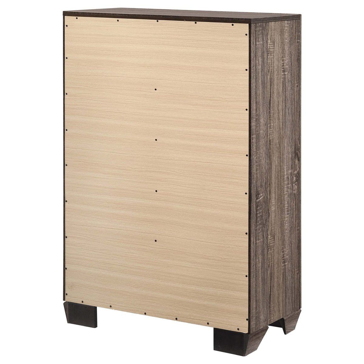 Harrison Washed Taupe 5-drawer Bedroom Chest - Taupe Engineered Wood Dresser