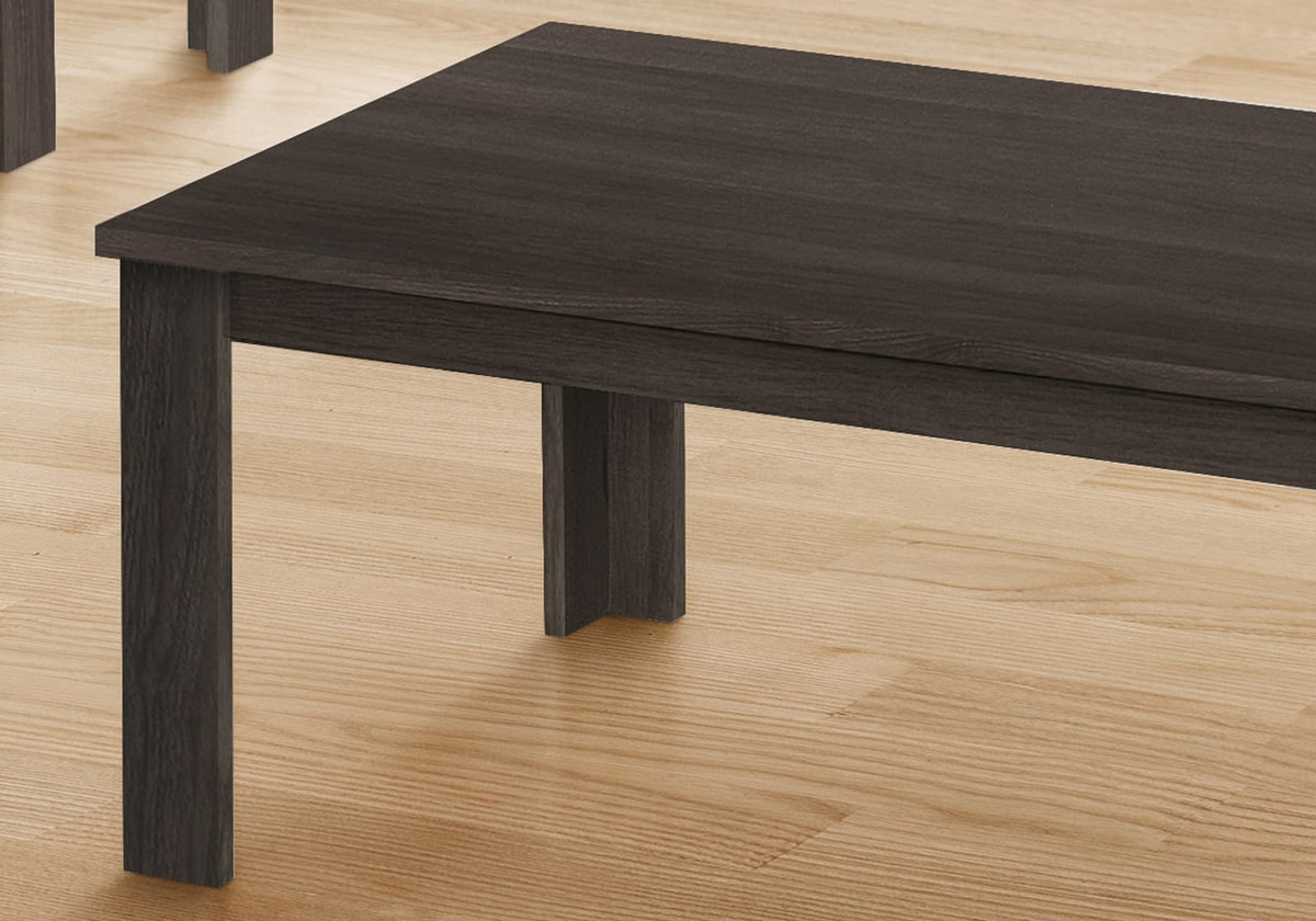 3 Piece Oak Coffee Table Set - Living Room Accent Table