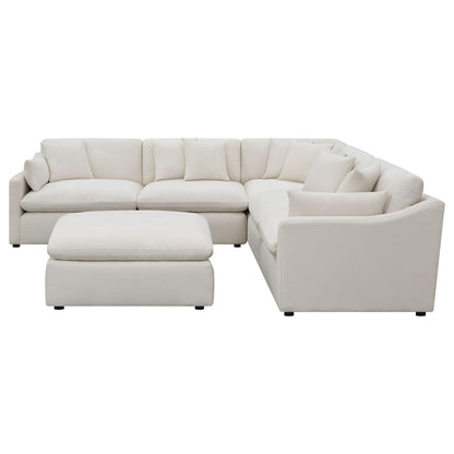 Greeley Ivory 6-Piece Upholstered Modular Sectional Sofa