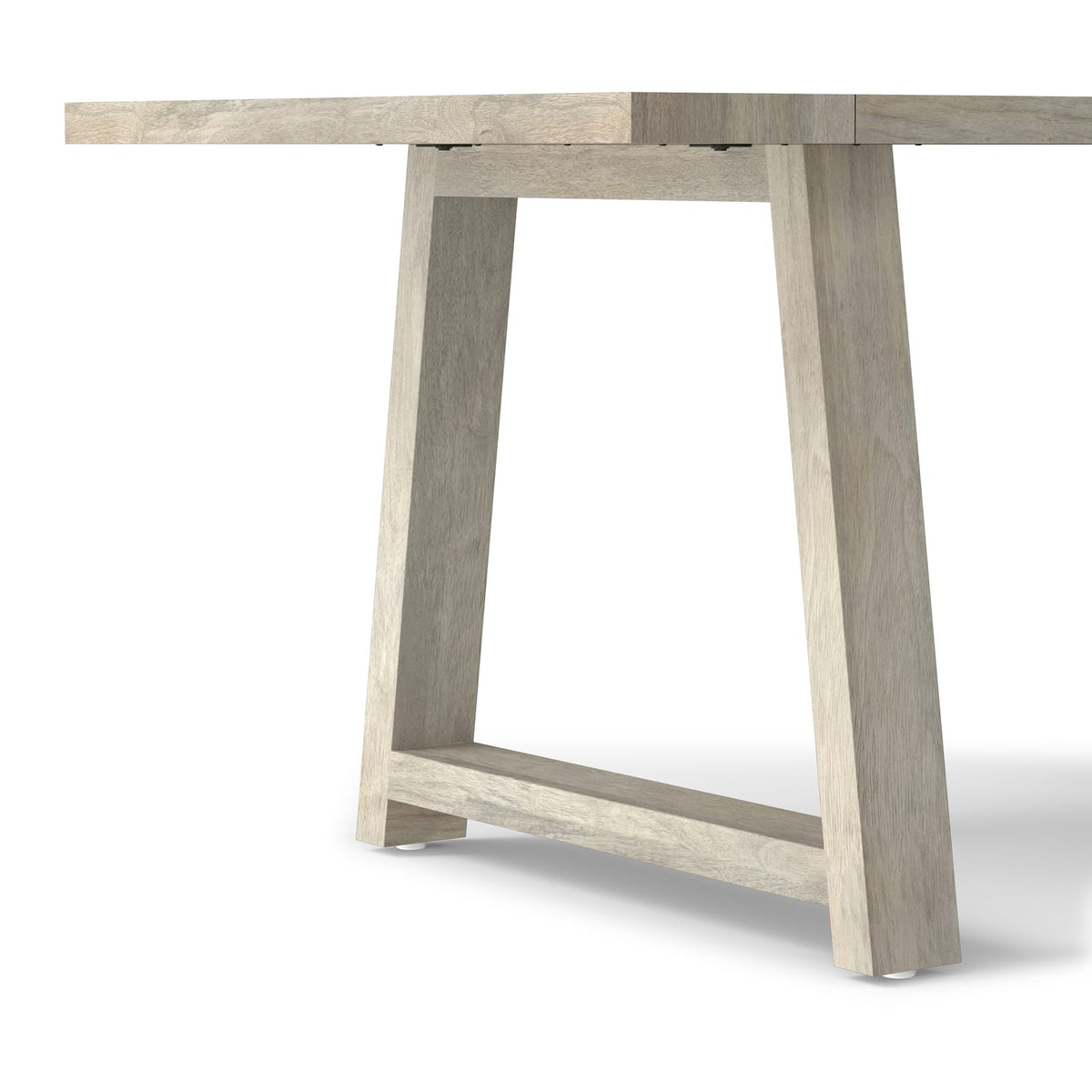 White Wood Dining Table - Seats Six