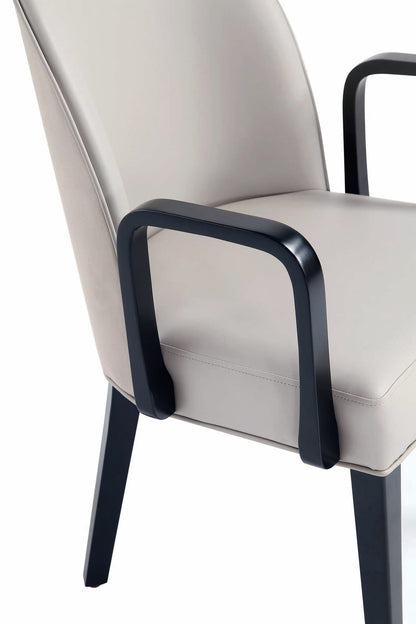 Light Grey Wood Armchair - Dining Room Seating