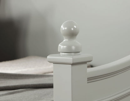 Light Gray Twin Daybed with Solid Wood Frame