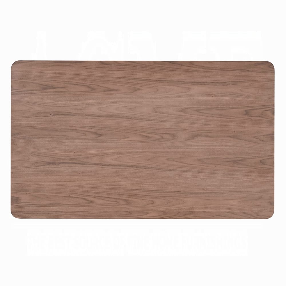 Modern Walnut Dining Table with Black Finish for Kitchen