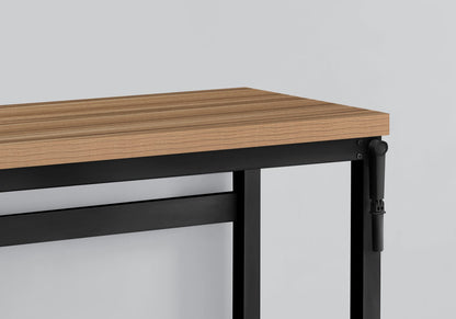 Adjustable Computer Desk - 48" L Brown Laminate Office Table for Home Office