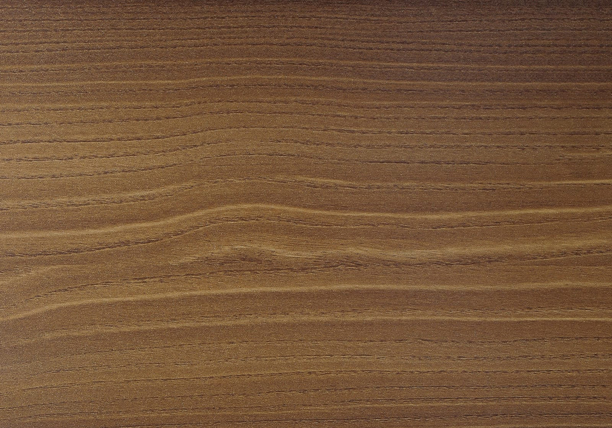 Computer Desk, Home Office - Walnut Laminate, Black Metal