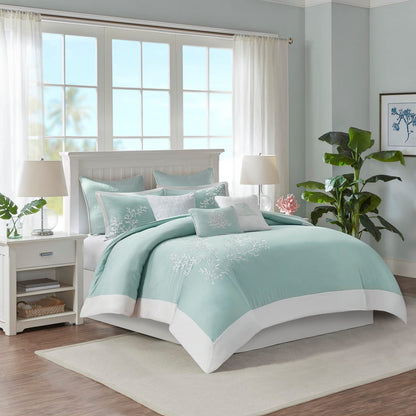 Aqua King/Cal Bedding Set - Cotton Comforter