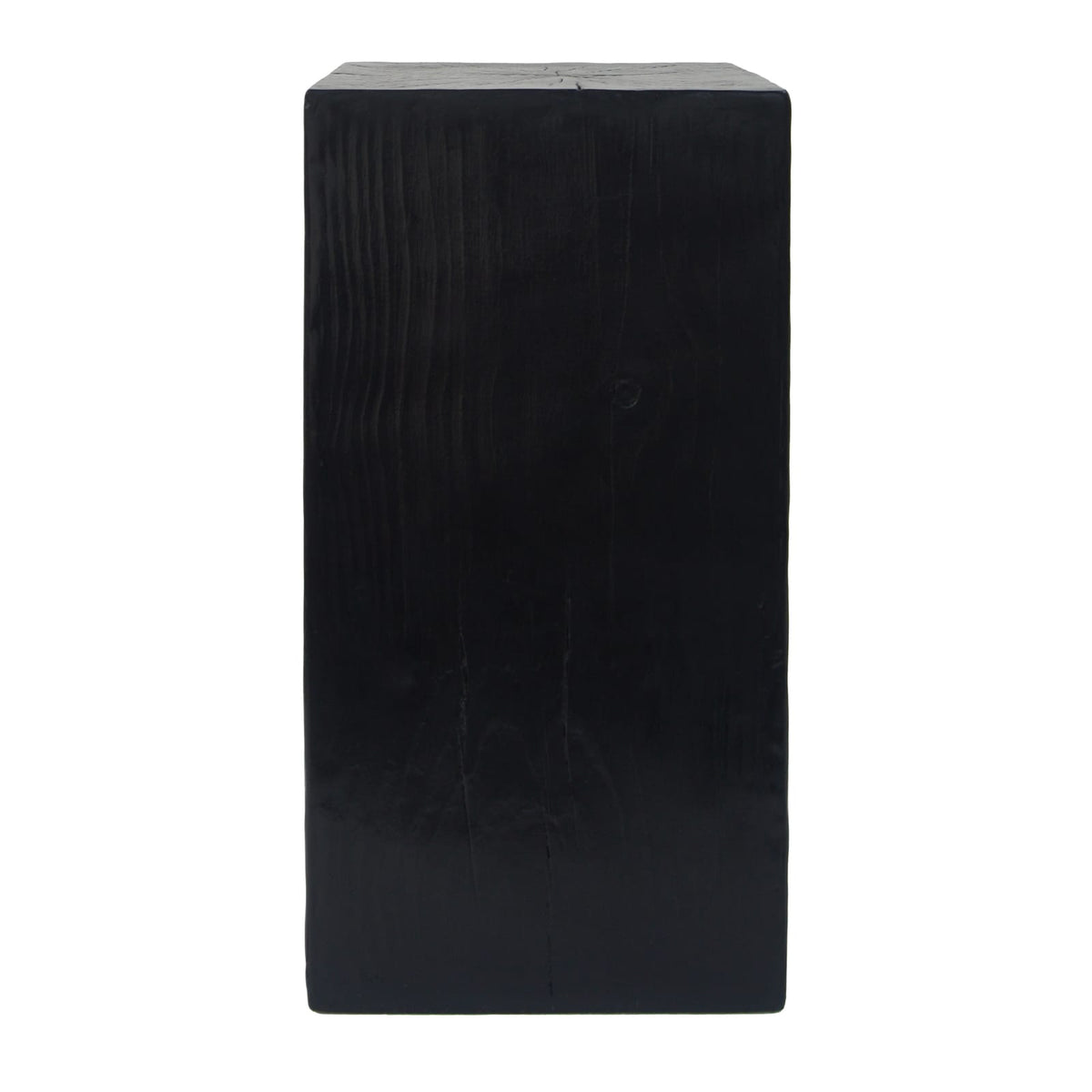Black Fiberglass End Table - Outdoor Patio Table