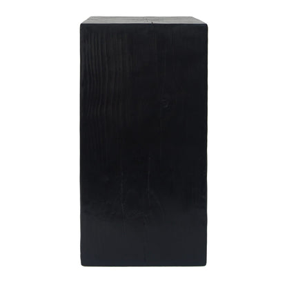 Black Fiberglass End Table - Outdoor Patio Table