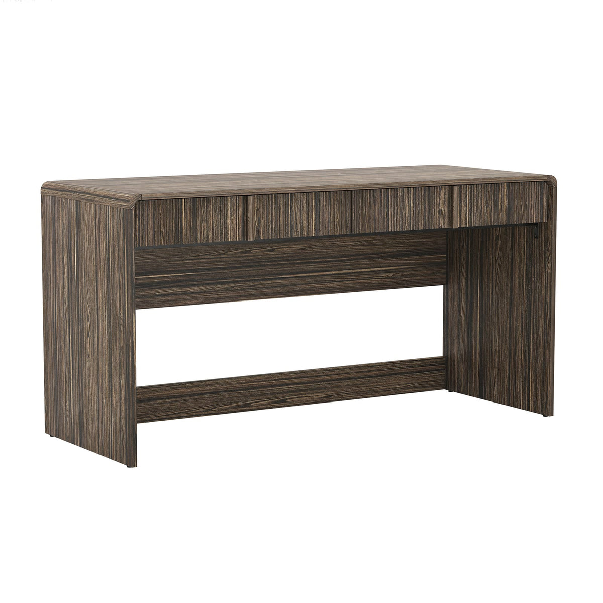 Dark Walnut Office Desk - 60" Computer Workstation