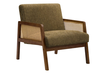 Accent Chair, Brown Upholstered - 30"H Living Room/Bedroom