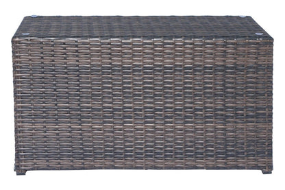 Fully Assembled Brown Wicker Coffee Table - Outdoor Dining