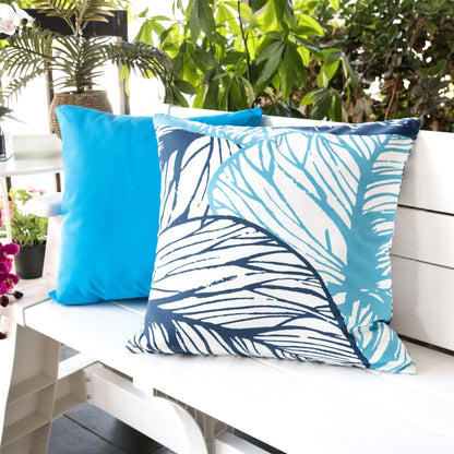 Indigo Polyester Outdoor Pillow Set - 20x20