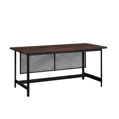 Industrial Brown Executive Desk for Home Office Productivity