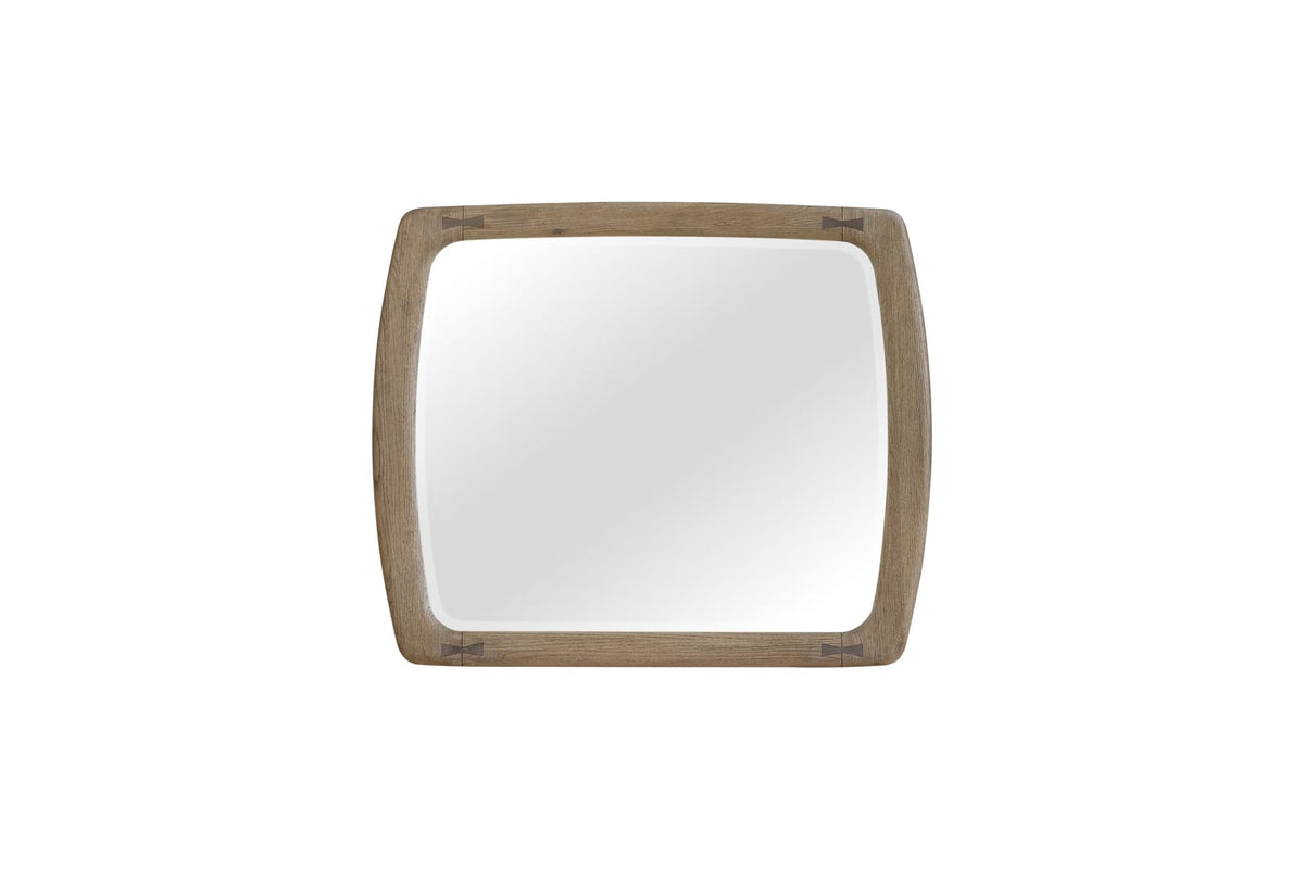 English Knotty Oak Mirror with Bowties - Vanity & Dresser Mirrors