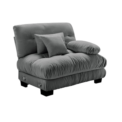 Gray Chenille 1 Seat Sofa - 47.3" Sofa for Living Room