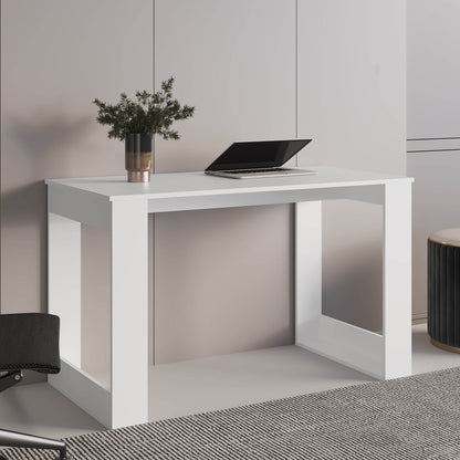 White Writing Desk - 47" Work Surface for Home Office