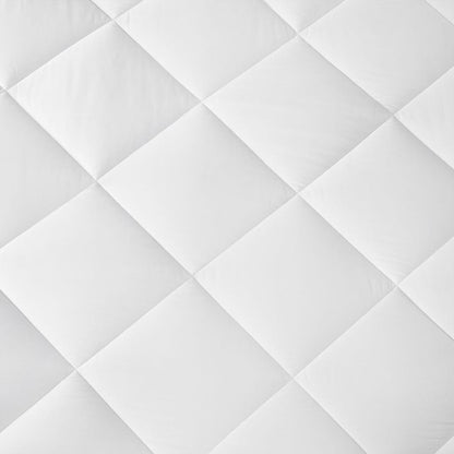 300 Thread Count Cotton Waterproof Mattress Pad - White