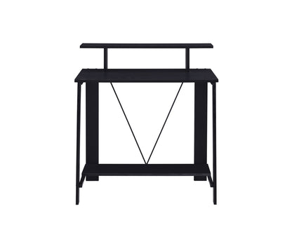 Nypho Black Finish Writing Desk - Home Office Storage