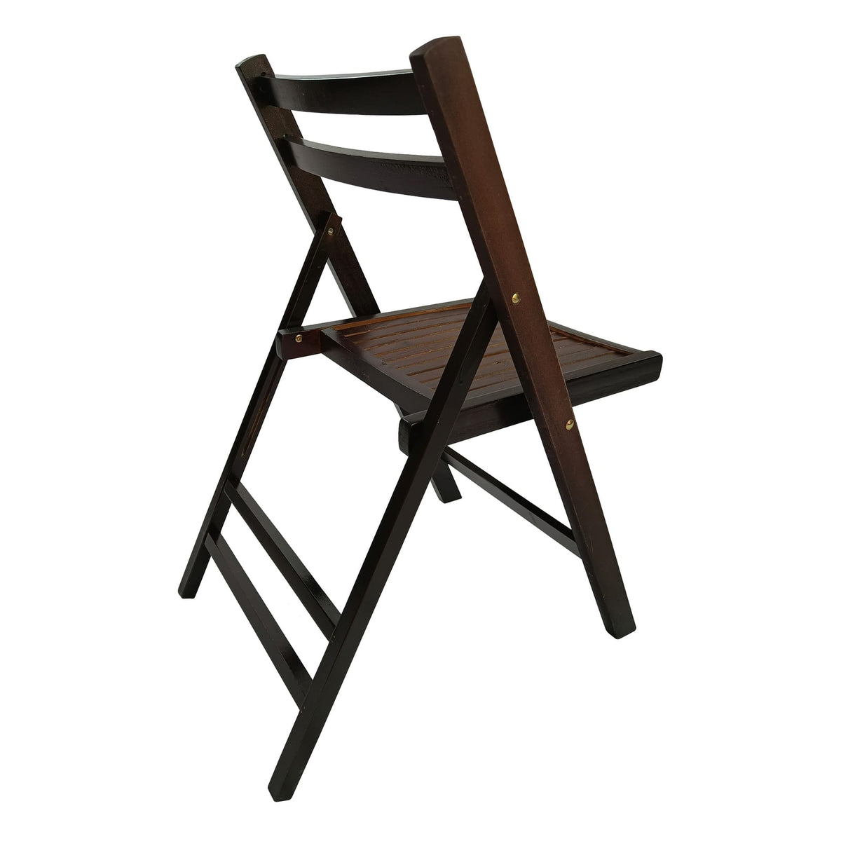 Cherry Folding Patio Chairs - Set of 4, Durable Wood Design for Outdoor