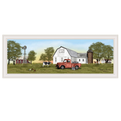 Ready to Hang Farm Landscape Print - White Frame