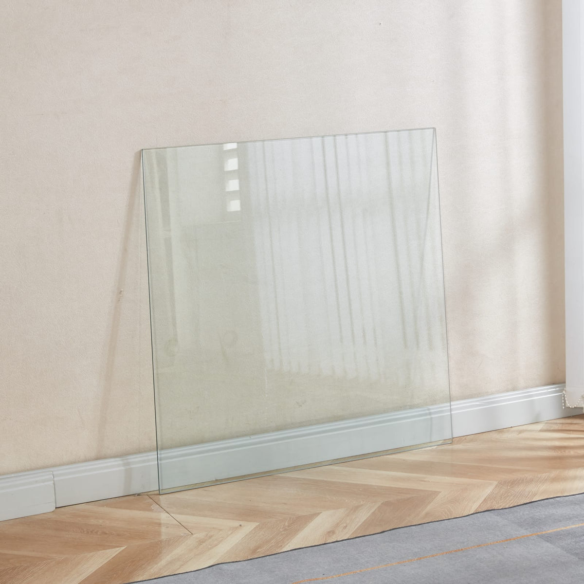 Clear Glass Dining Table Top for Modern Kitchen Storage and Dining Rooms