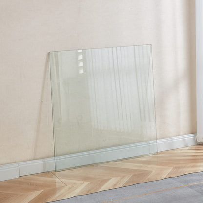 Clear Glass Dining Table Top for Modern Kitchen Storage and Dining Rooms