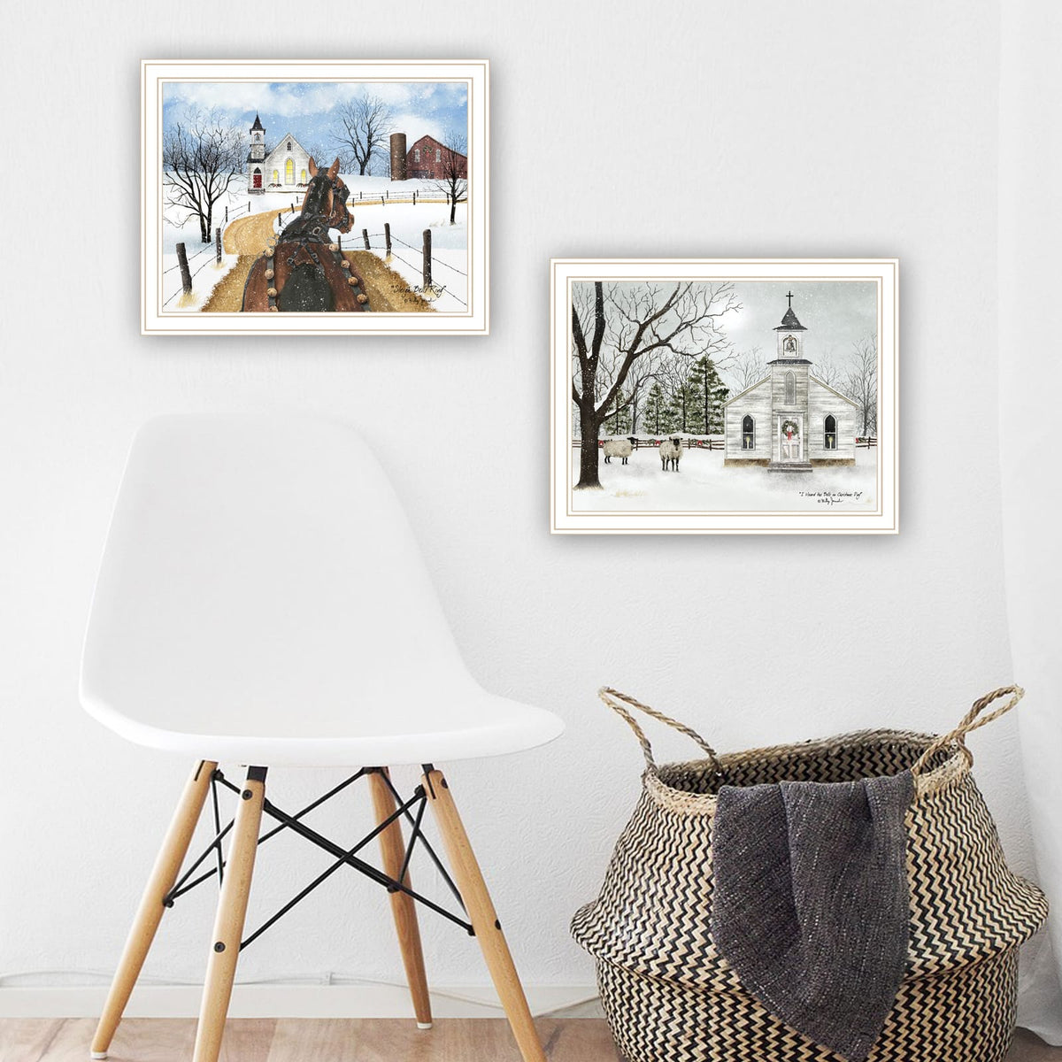 Trendy Wall Art for Living Room & Bedroom - Multi-Color Wood Frame