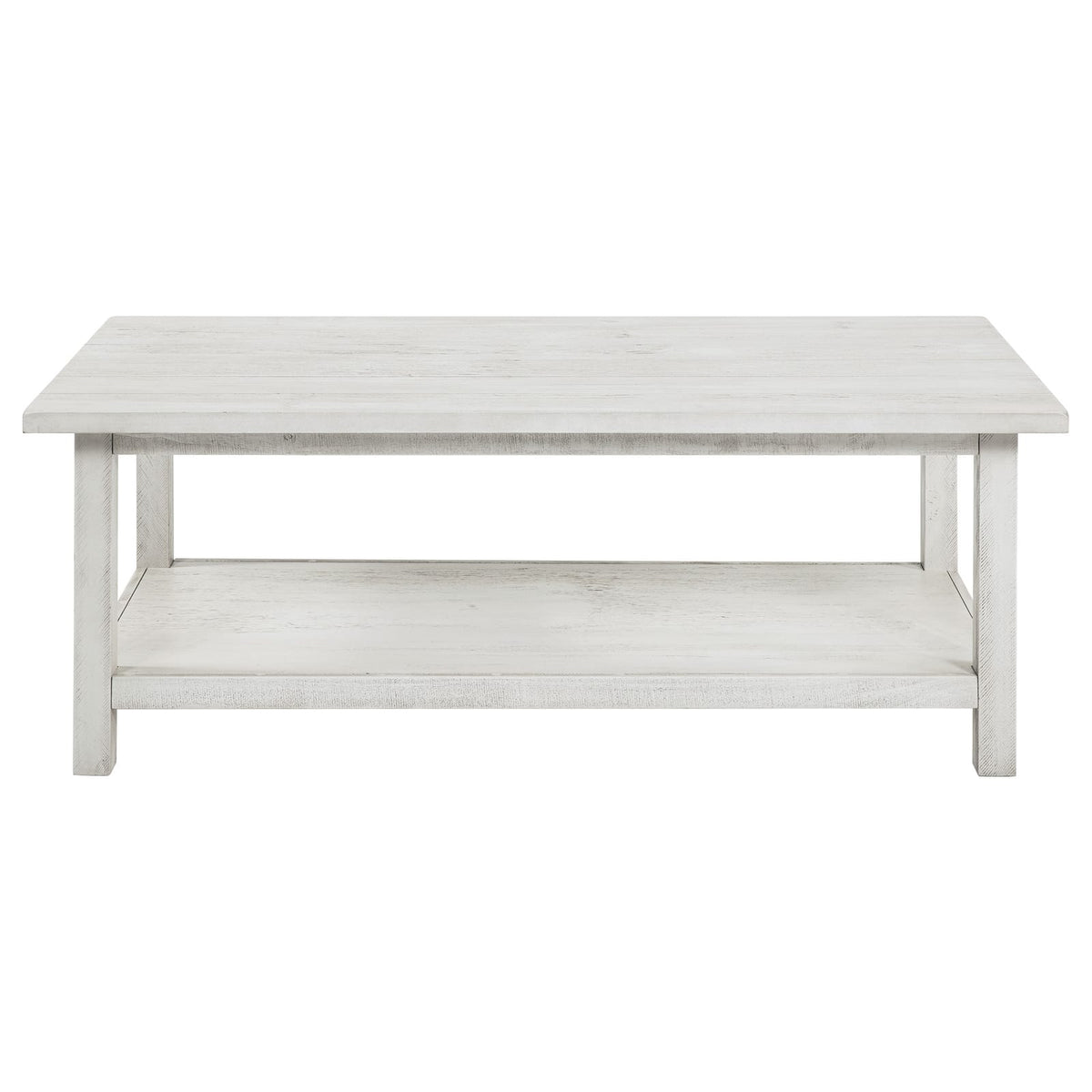 Castleton White 2-Piece Coffee & End Table Set - Farmhouse Style
