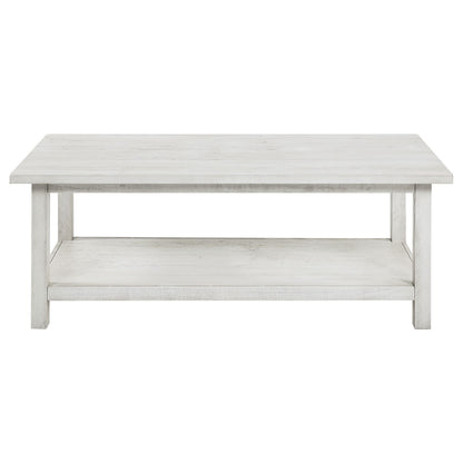 Castleton White 2-Piece Coffee & End Table Set - Farmhouse Style
