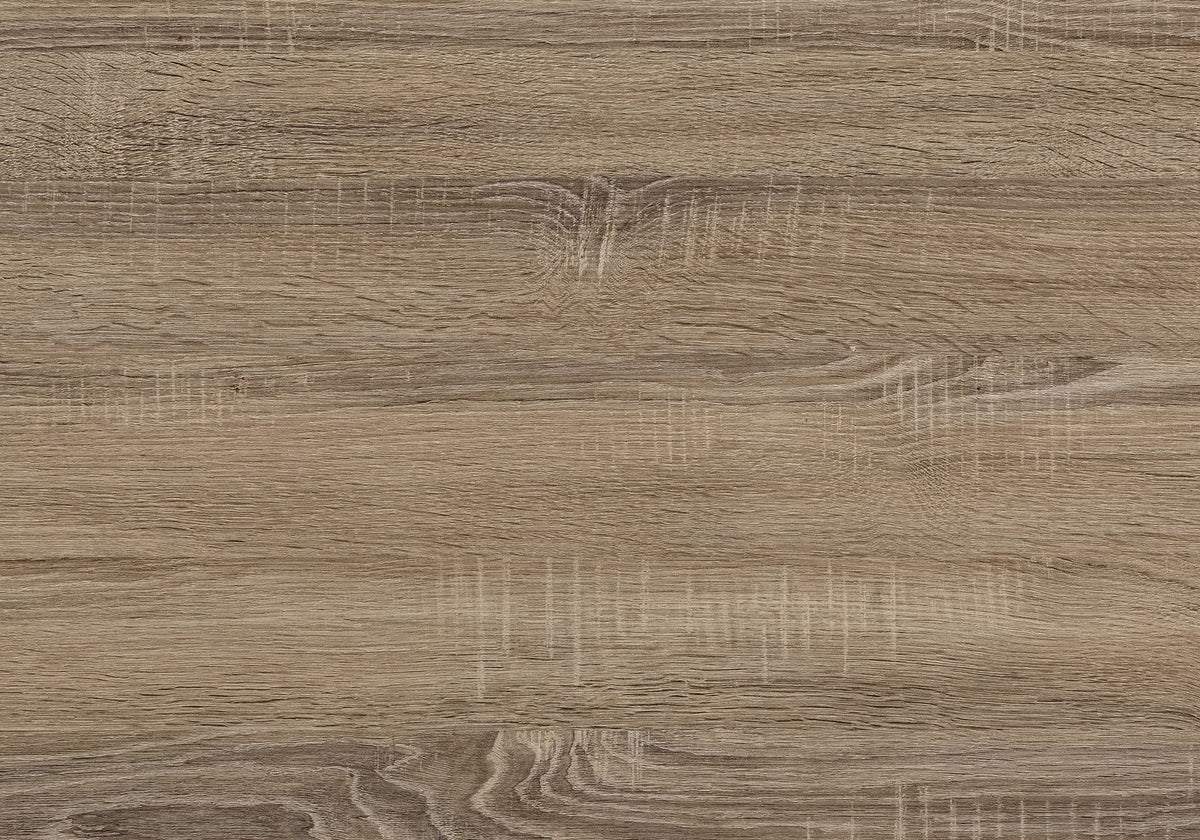 Taupe Particle Board Desk with Black Metal Legs for Home Office