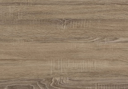 Taupe Particle Board Desk with Black Metal Legs for Home Office