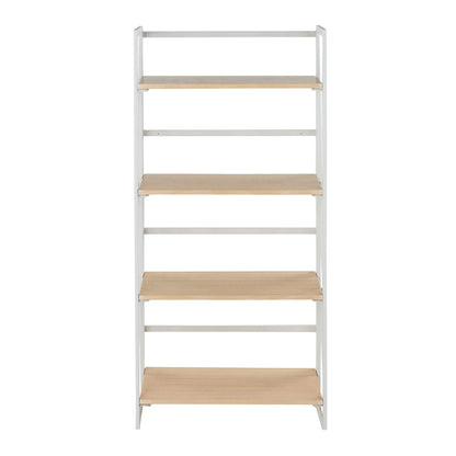 Contemporary Bookcase - Natural Wood Shelves