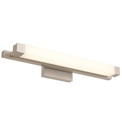 Brushed Nickel LED Vanity Light Bar - 26 Inch Bathroom Lighting