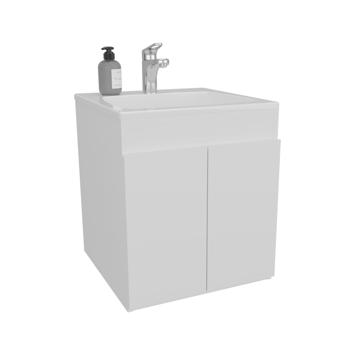 Bathroom Vanity 20.8" H, 2 Doors, White - Bathroom Storage
