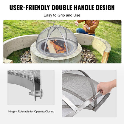 Stainless Steel Fire Pit Cover 30 Inch Diameter