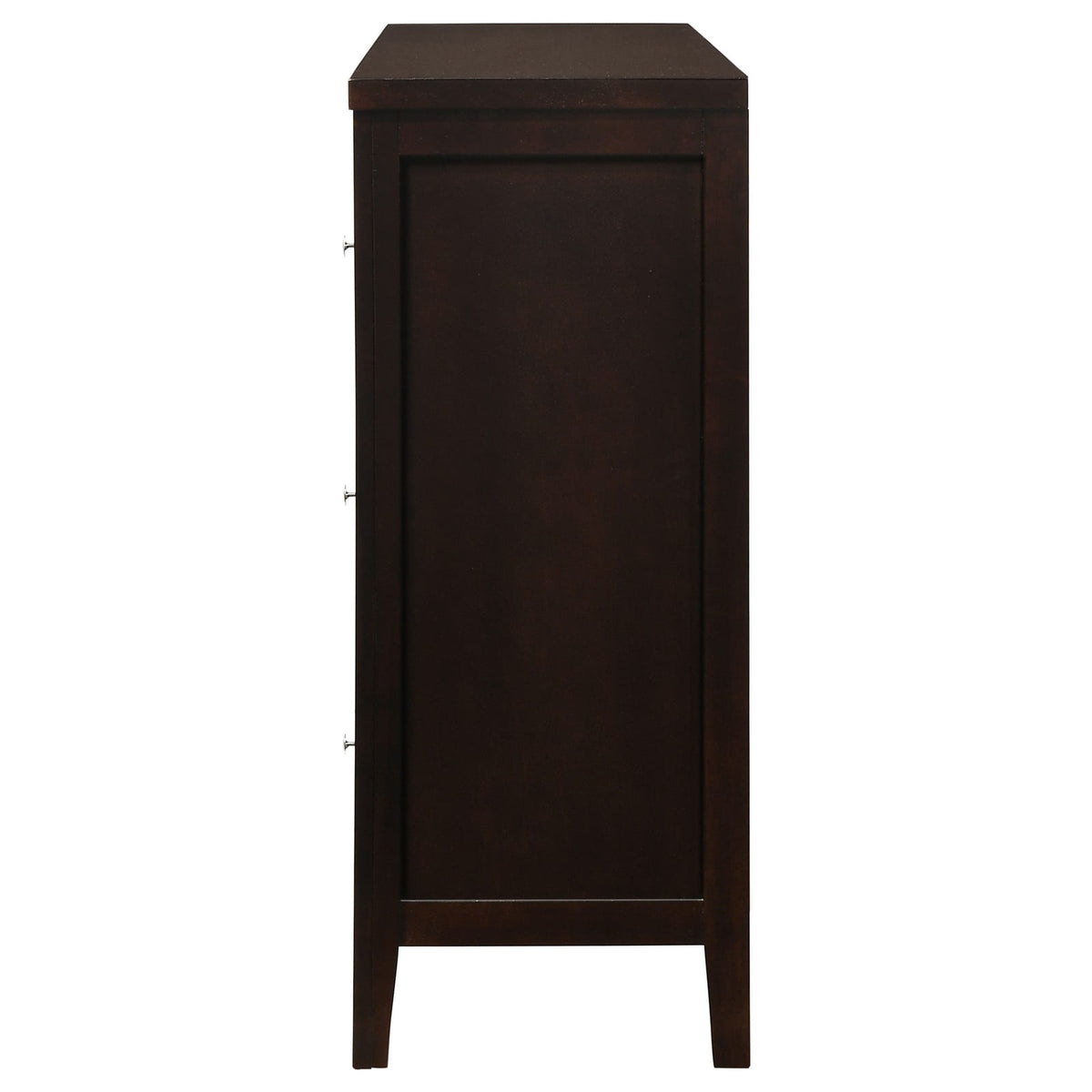 Cappuccino Wood Dresser - 6 Drawers Bedroom