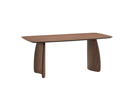 Walnut Finish Dining Table - 71" Rectangular Table