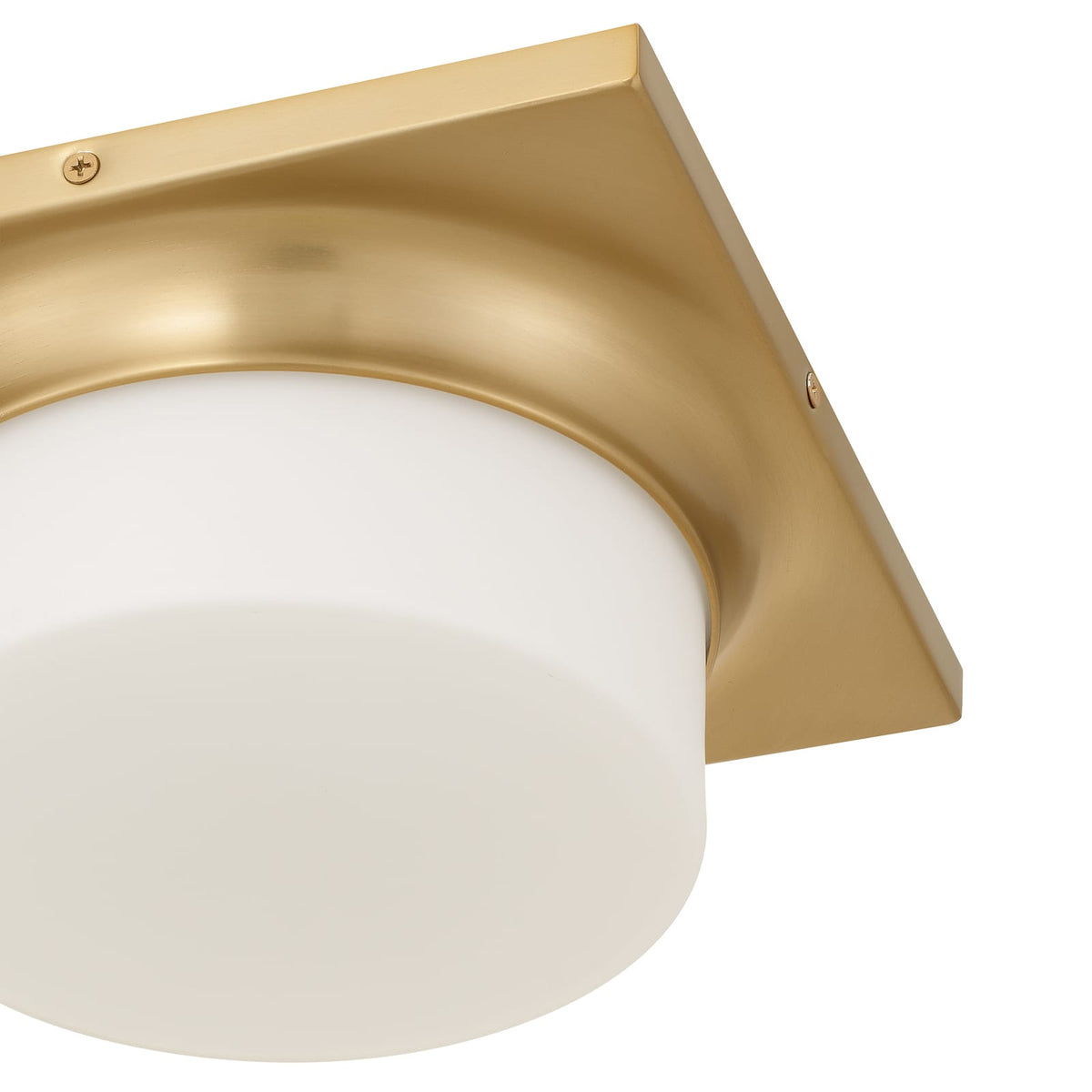 Antique Brass LED Flush Mount Light Fixture