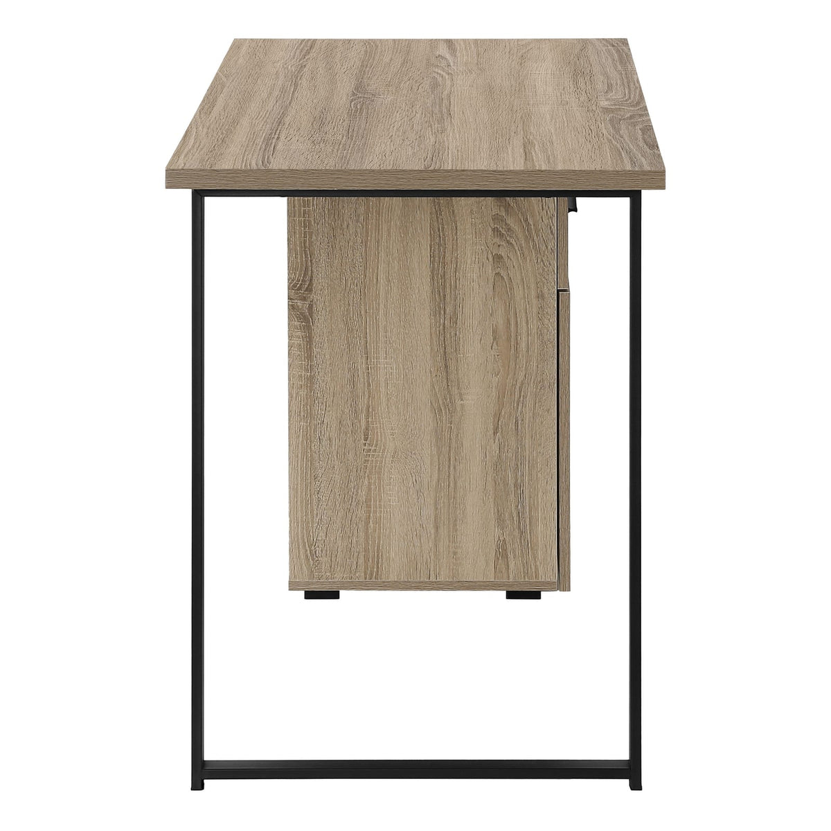Taupe Computer Desk with Storage Drawers - 47.25" L for Home Office