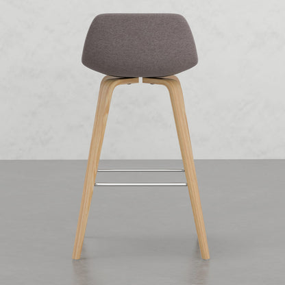 Harvard Bentwood Stools - Mocha Wood & Fabric Comfort for Bedroom
