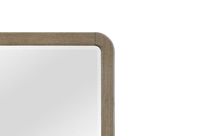 Oak Knotty Wood Mirror - 50" Landscape Mirror