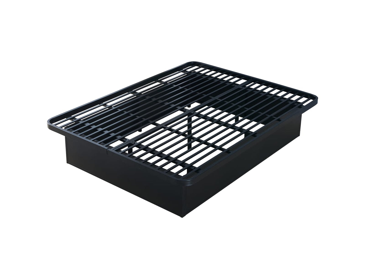Queen Black Metal Bed Frame - Modern Bedroom Base