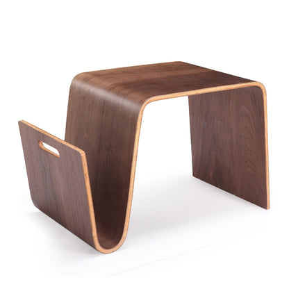 Walnut Plywood End Table - Living Room Coffee Table