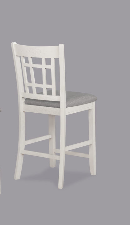2pc Farmhouse Dining Chairs Set with Dark Wood Finish for Dining Room