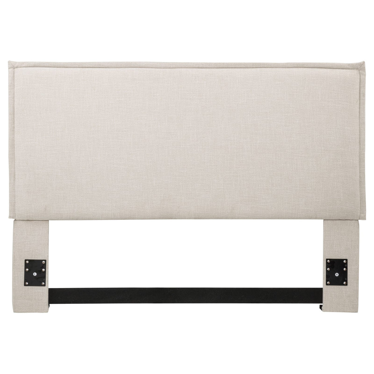 65" Sand Upholstered Headboard Modern Bedroom