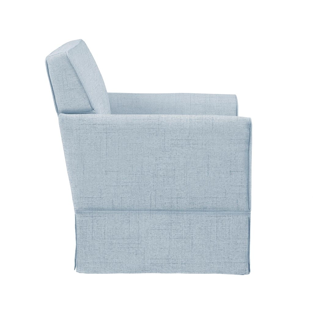 Slipcover Accent Armchair - Light Blue Upholstered