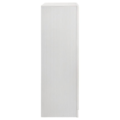 White Wood 6-Drawer Chest - Bedroom Storage