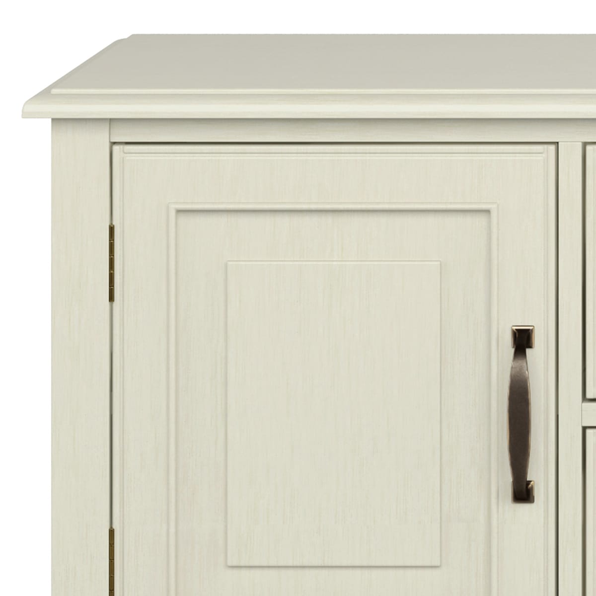 Connaught 72 Inch Solid Wood TV Stand - Antique White