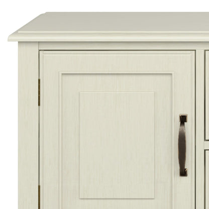 Connaught 72 Inch Solid Wood TV Stand - Antique White